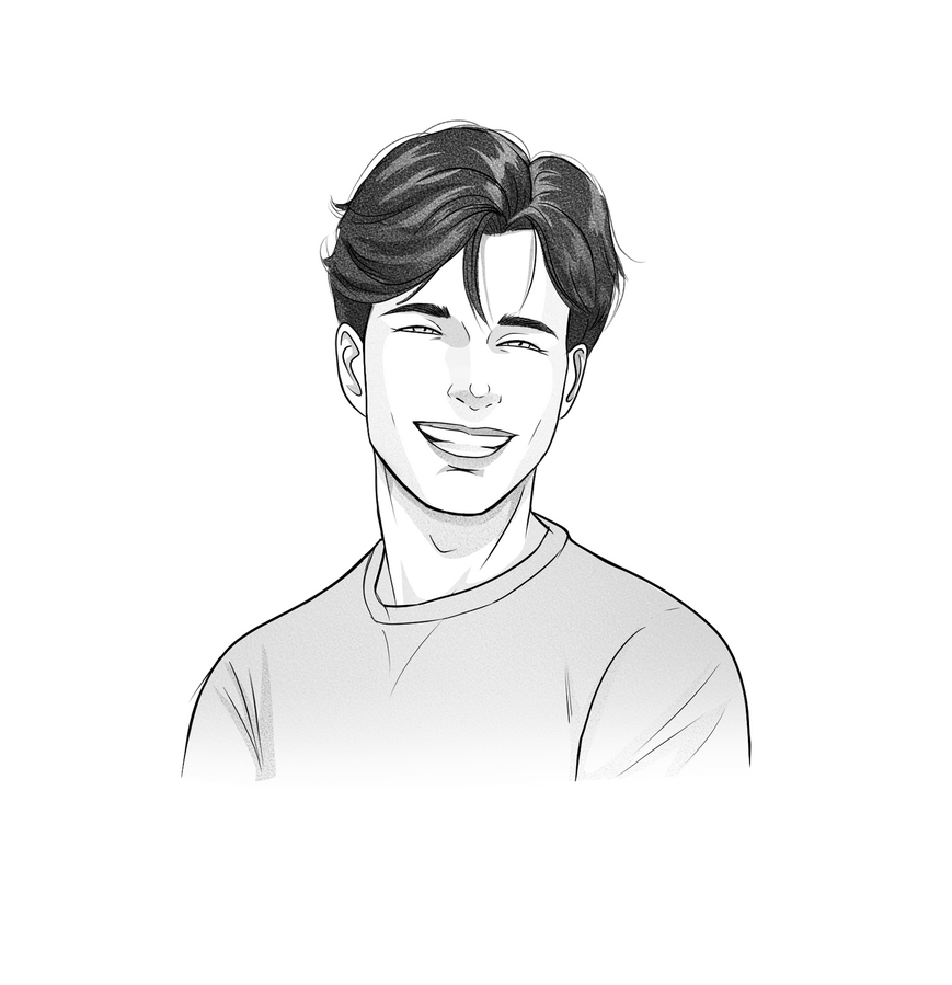 Busto blanco y negro